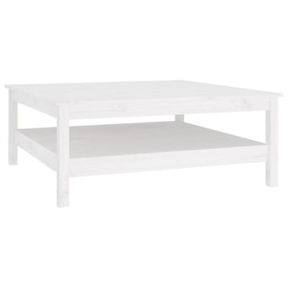 Salontafel Massief Grenenhout 100 x 100 x 40 cm Wit