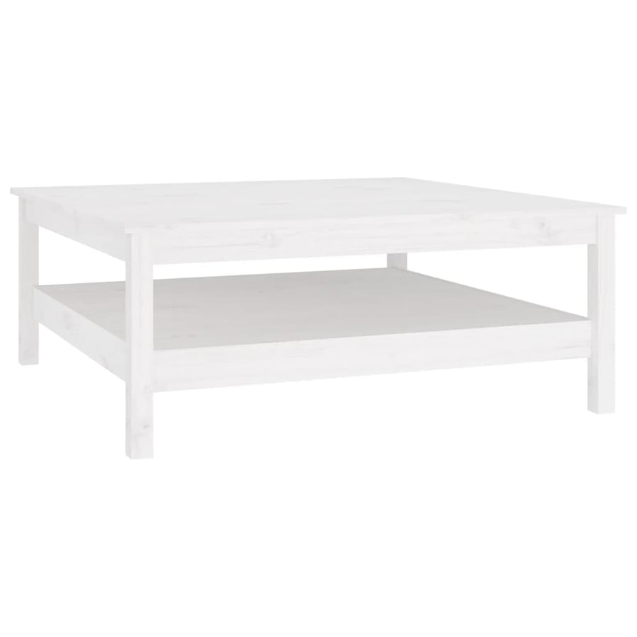 Salontafel Massief Grenenhout 100 x 100 x 40 cm Wit