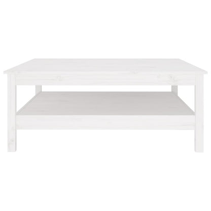 Salontafel Massief Grenenhout 100 x 100 x 40 cm Wit