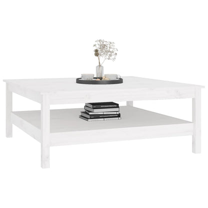 Salontafel Massief Grenenhout 100 x 100 x 40 cm Wit