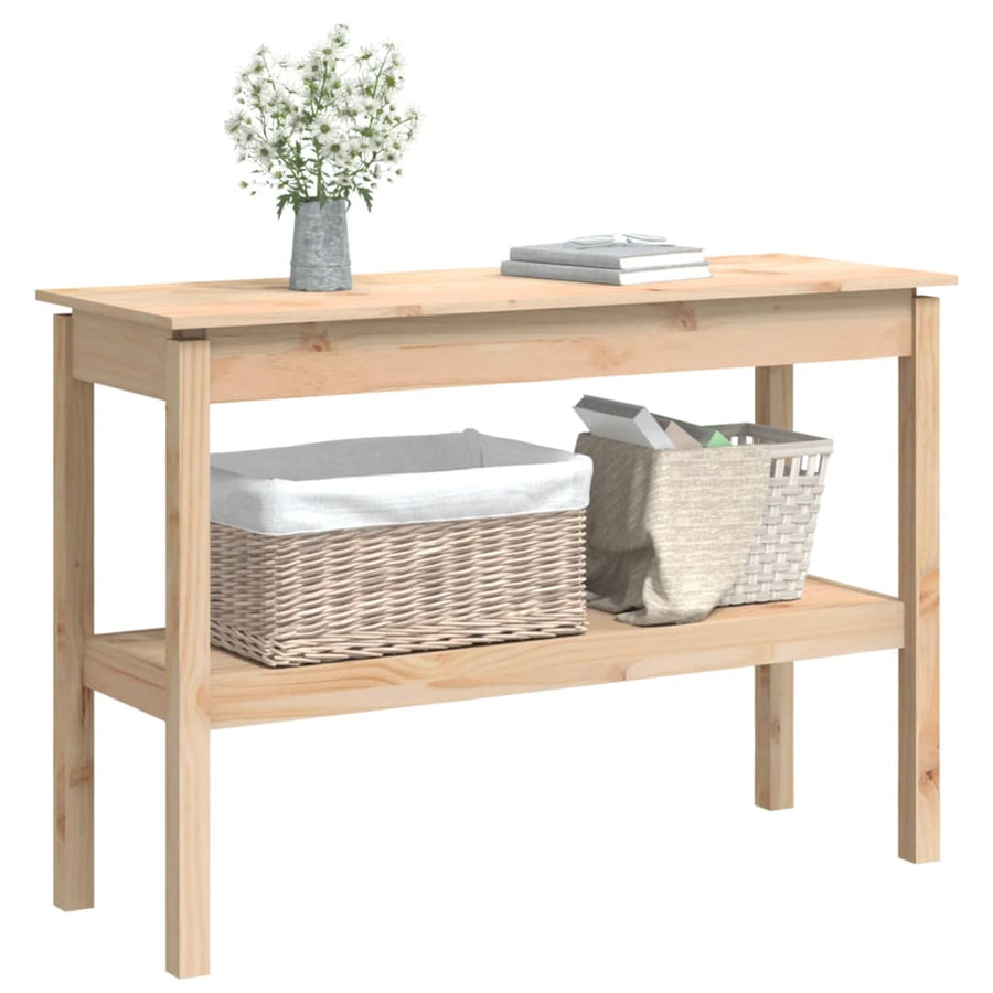 Wandtafel 110X40X75 Cm Massief Grenenhout