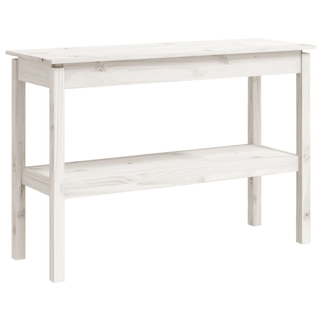 Wandtafel 110X40X75 Cm Massief Grenenhout Wit