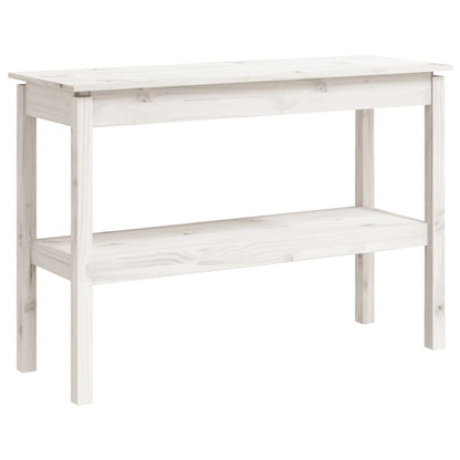Wandtafel 110X40X75 Cm Massief Grenenhout Wit