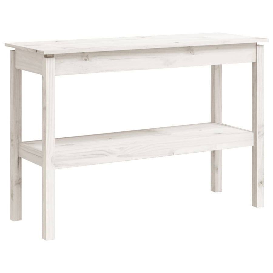 Wandtafel 110X40X75 Cm Massief Grenenhout Wit