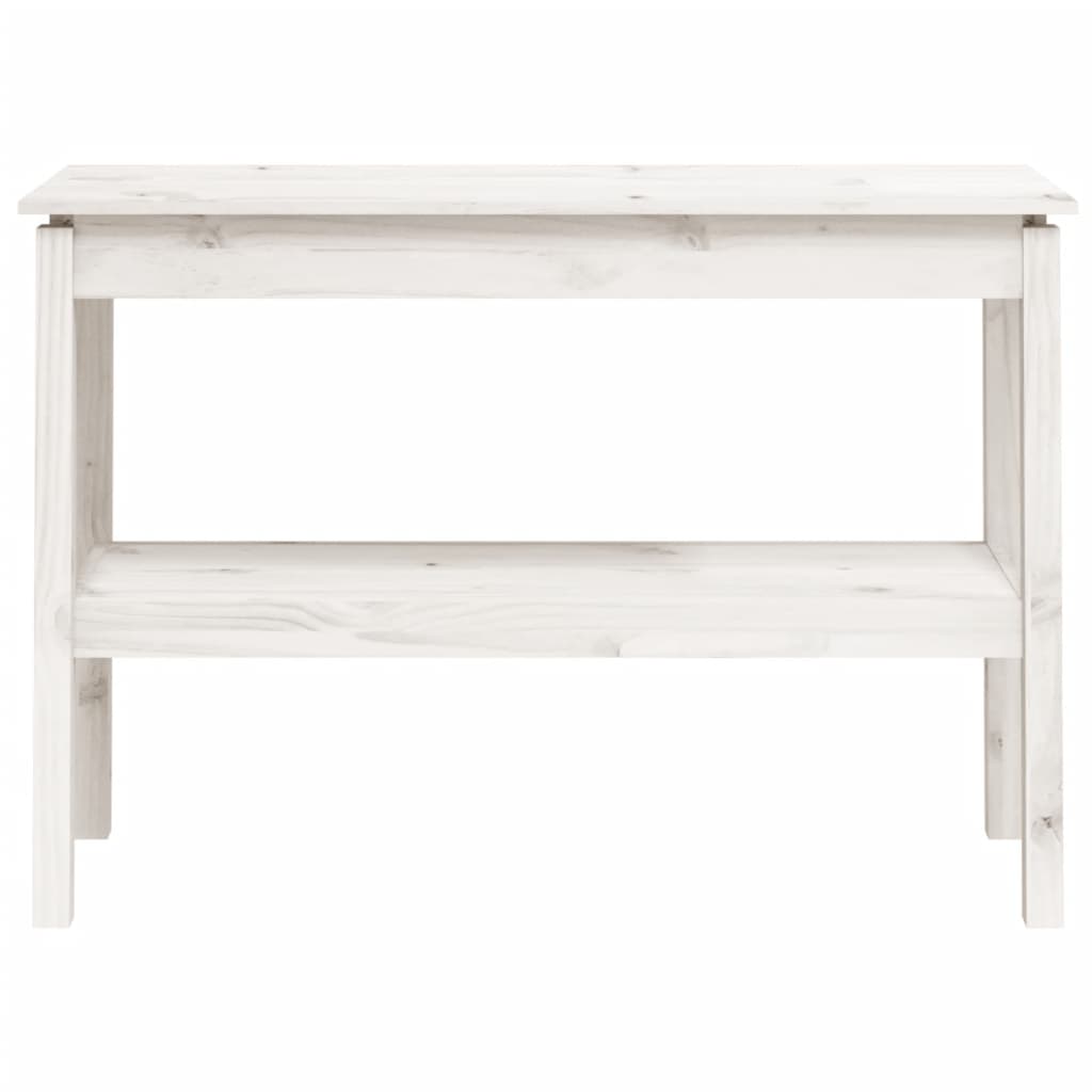 Wandtafel 110X40X75 Cm Massief Grenenhout Wit