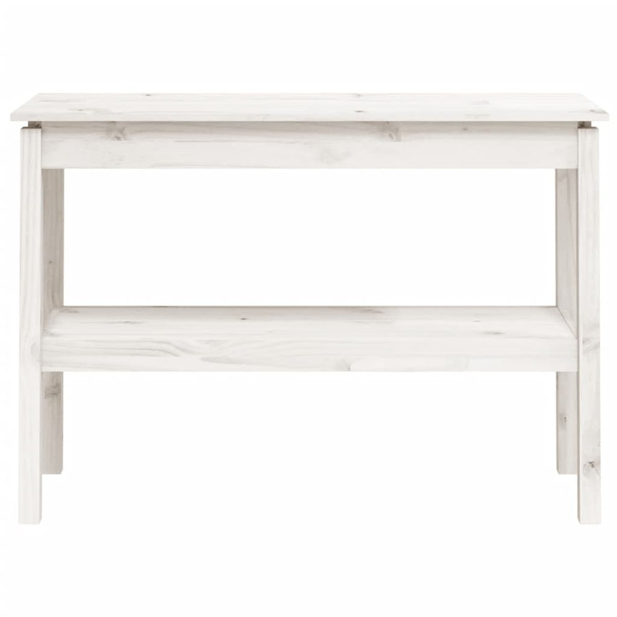 Wandtafel 110X40X75 Cm Massief Grenenhout Wit