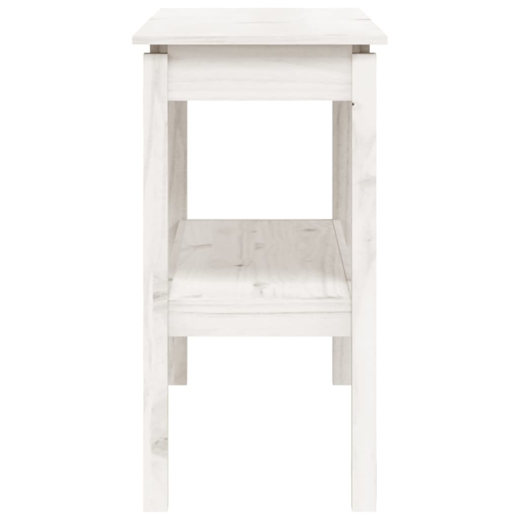 Wandtafel 110X40X75 Cm Massief Grenenhout Wit