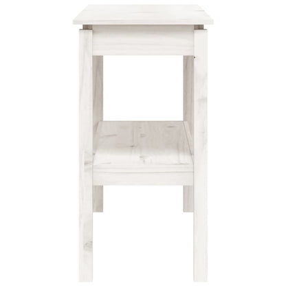 Wandtafel 110X40X75 Cm Massief Grenenhout Wit