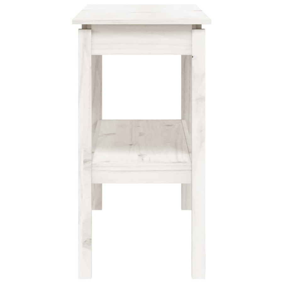 Wandtafel 110X40X75 Cm Massief Grenenhout Wit