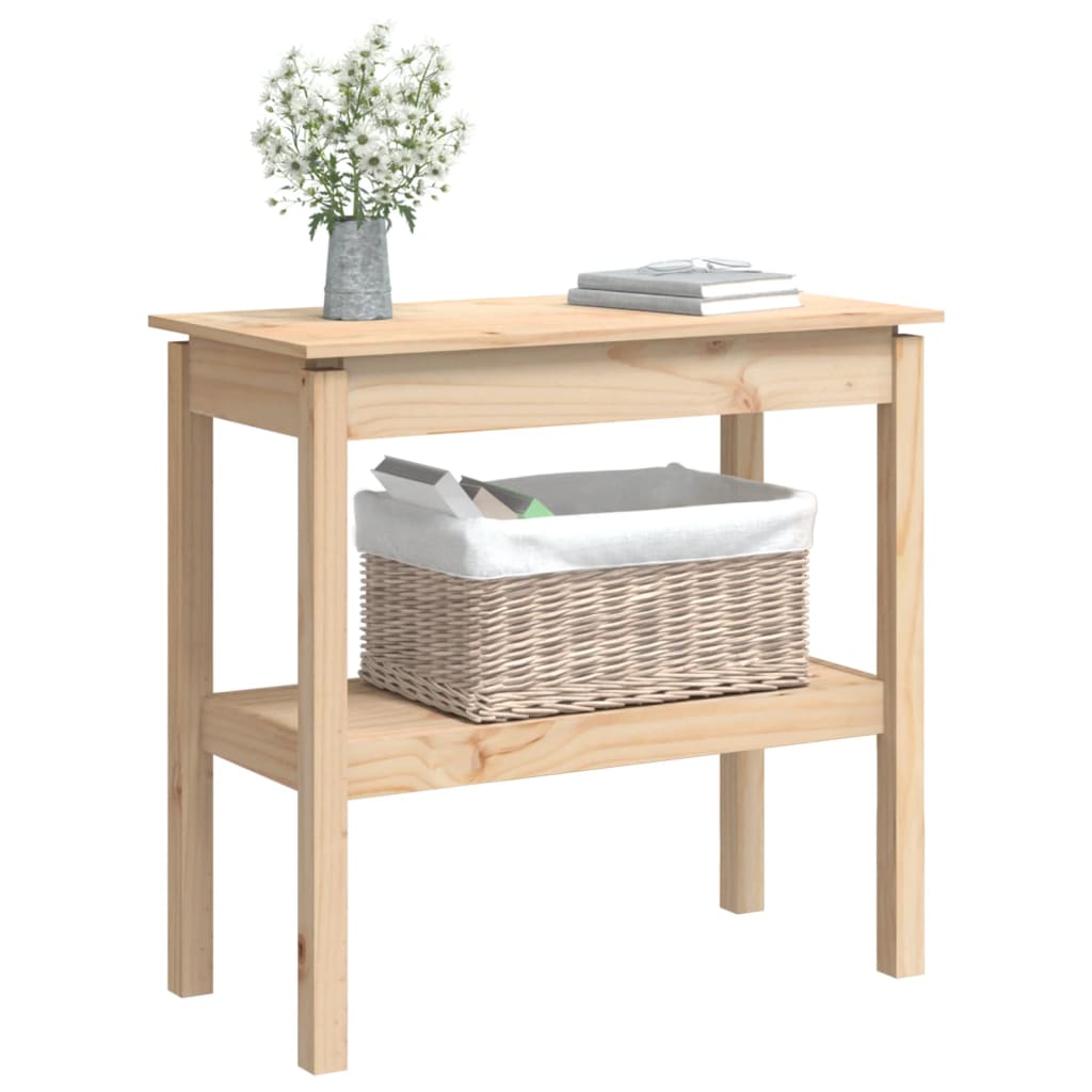 Wandtafel 80X40X75 Cm Massief Grenenhout
