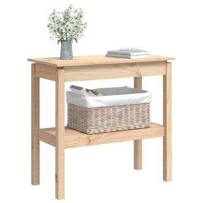 Wandtafel 80X40X75 Cm Massief Grenenhout