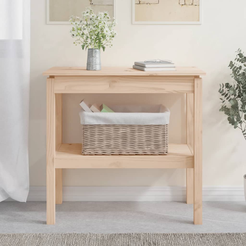 Wandtafel 80X40X75 Cm Massief Grenenhout