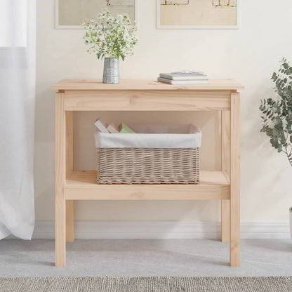 Wandtafel 80X40X75 Cm Massief Grenenhout
