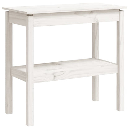Wandtafel 80X40X75 Cm Massief Grenenhout Wit