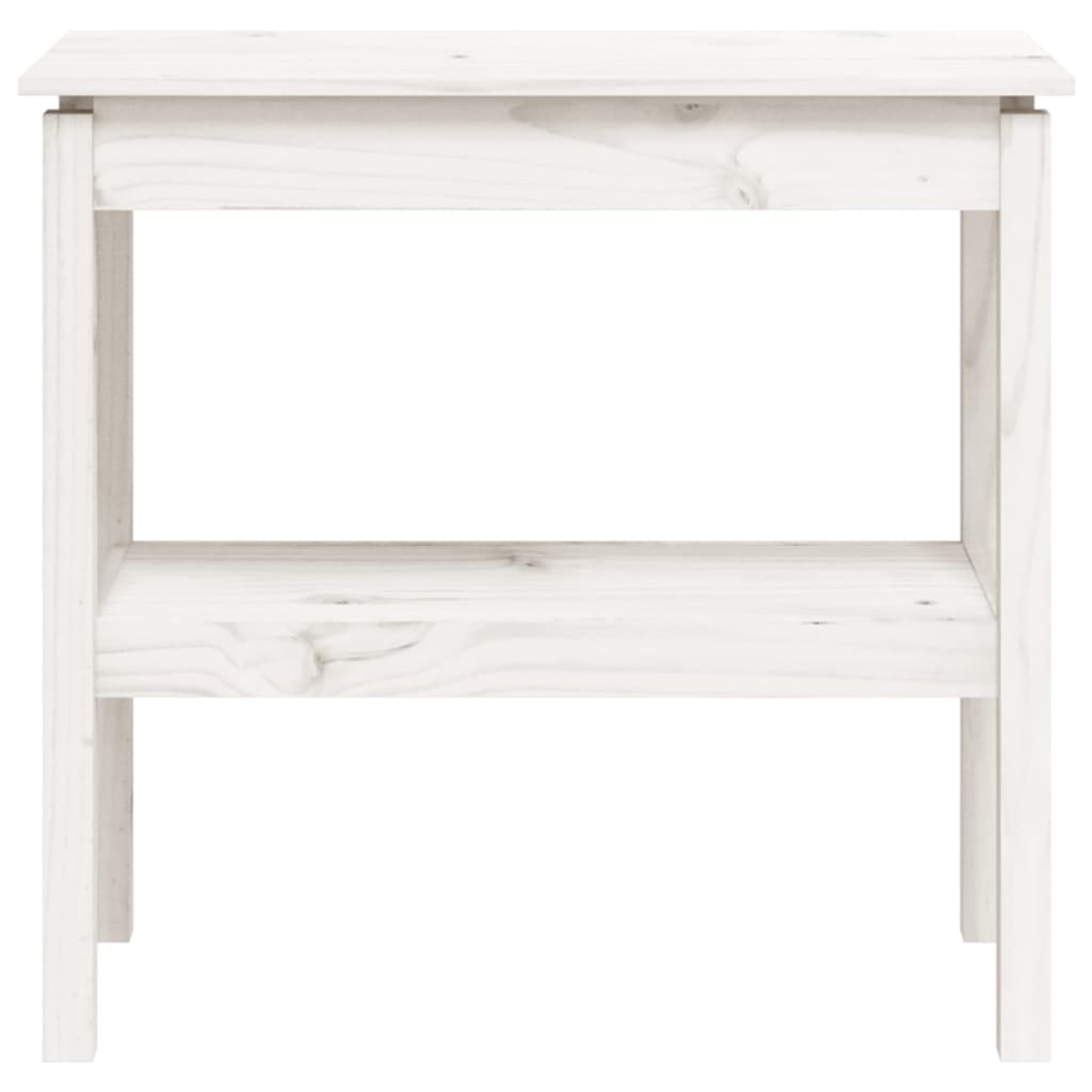Wandtafel 80X40X75 Cm Massief Grenenhout Wit