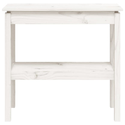 Wandtafel 80X40X75 Cm Massief Grenenhout Wit