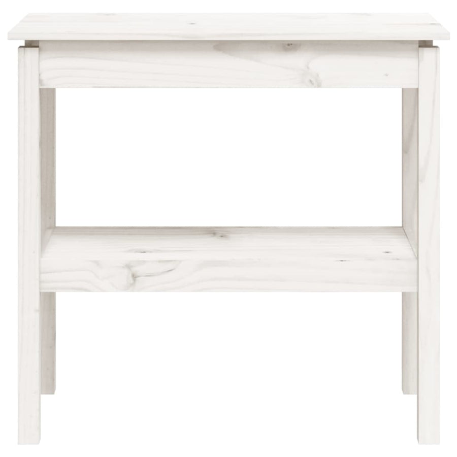 Wandtafel 80X40X75 Cm Massief Grenenhout Wit