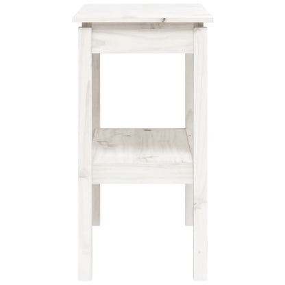 Wandtafel 80X40X75 Cm Massief Grenenhout Wit
