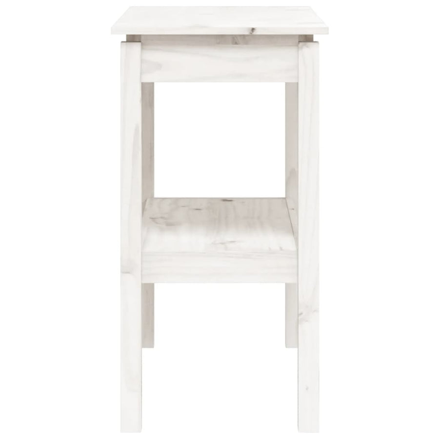 Wandtafel 80X40X75 Cm Massief Grenenhout Wit
