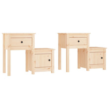 Nachtkastjes 2 St 79,5X38X65,5 Cm Massief Grenenhout