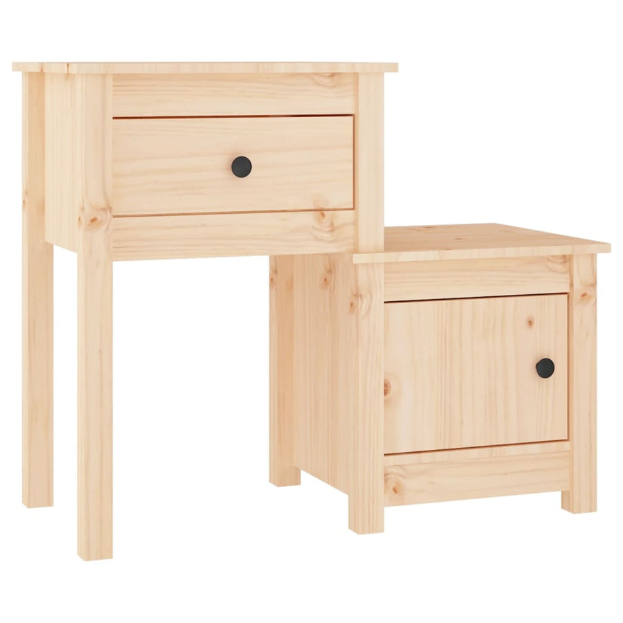 Nachtkastjes 2 St 79,5X38X65,5 Cm Massief Grenenhout