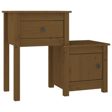 Nachtkastje 79,5X38X65,5 Cm Massief Grenenhout Honingbruin