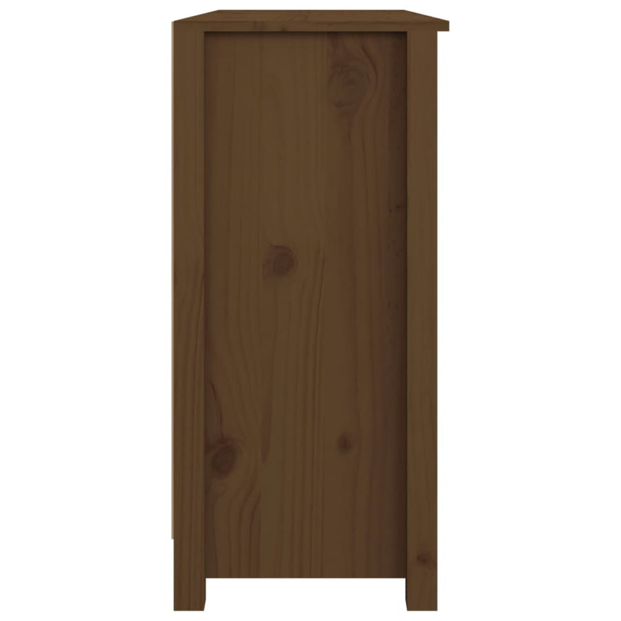 Dressoir 100X35X74 Cm Massief Grenenhout Honingbruin