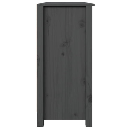 Dressoir 100X35X74 Cm Massief Grenenhout Grijs