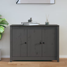 Dressoir 100X35X74 Cm Massief Grenenhout Grijs