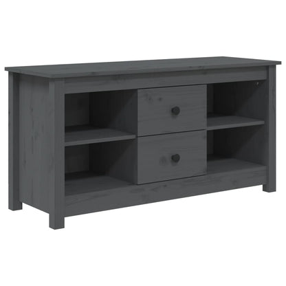 Tv-Meubel 03X36,5X52 Cm Massief Grenenhout Grijs