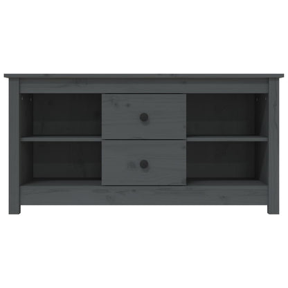 Tv-Meubel 03X36,5X52 Cm Massief Grenenhout Grijs