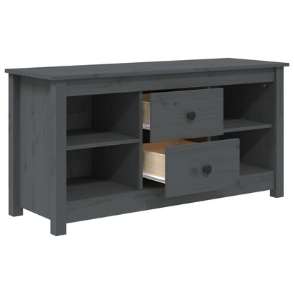 Tv-Meubel 03X36,5X52 Cm Massief Grenenhout Grijs