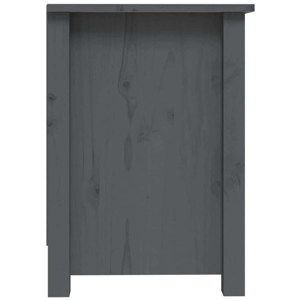 Tv-Meubel 03X36,5X52 Cm Massief Grenenhout Grijs