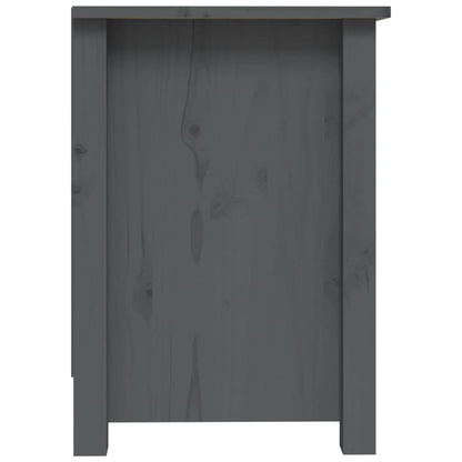 Tv-Meubel 03X36,5X52 Cm Massief Grenenhout Grijs