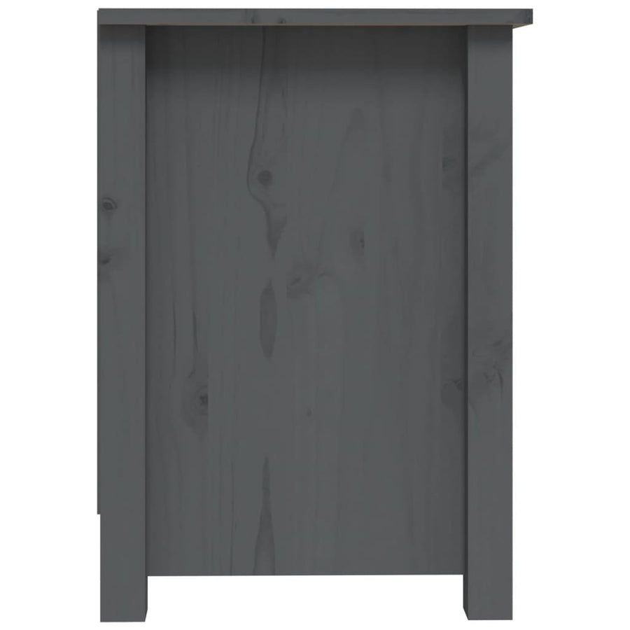 Tv-Meubel 03X36,5X52 Cm Massief Grenenhout Grijs