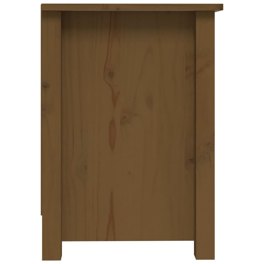 Tv-Meubel 03X36,5X52 Cm Massief Grenenhout Honingbruin