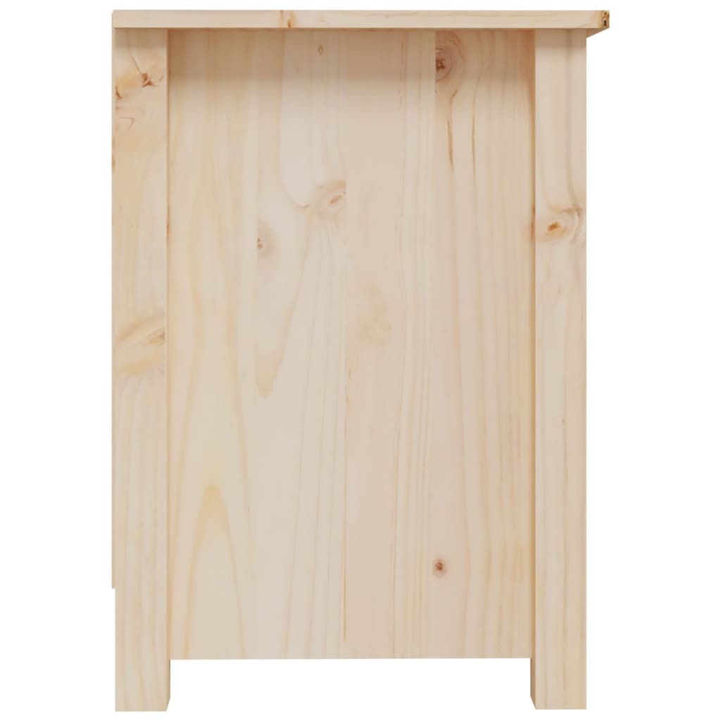 Tv-Meubel 70X36,5X52 Cm Massief Grenenhout 1 Naturel