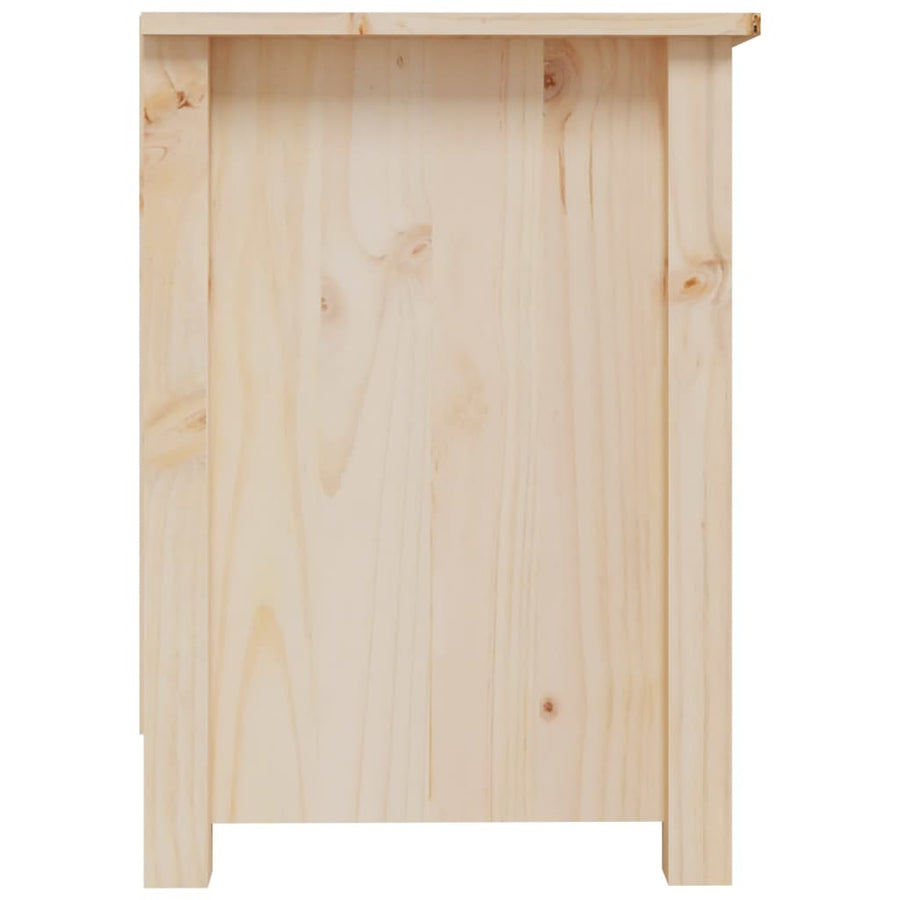 Tv-Meubel 70X36,5X52 Cm Massief Grenenhout 1 Naturel