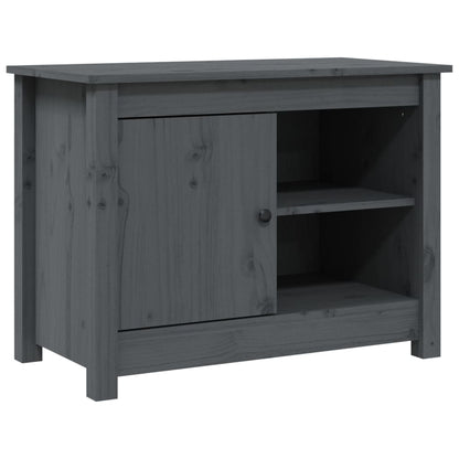 Tv-Meubel 70X36,5X52 Cm Massief Grenenhout Grijs