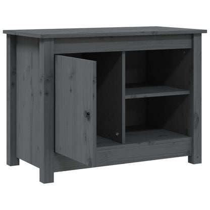Tv-Meubel 70X36,5X52 Cm Massief Grenenhout Grijs