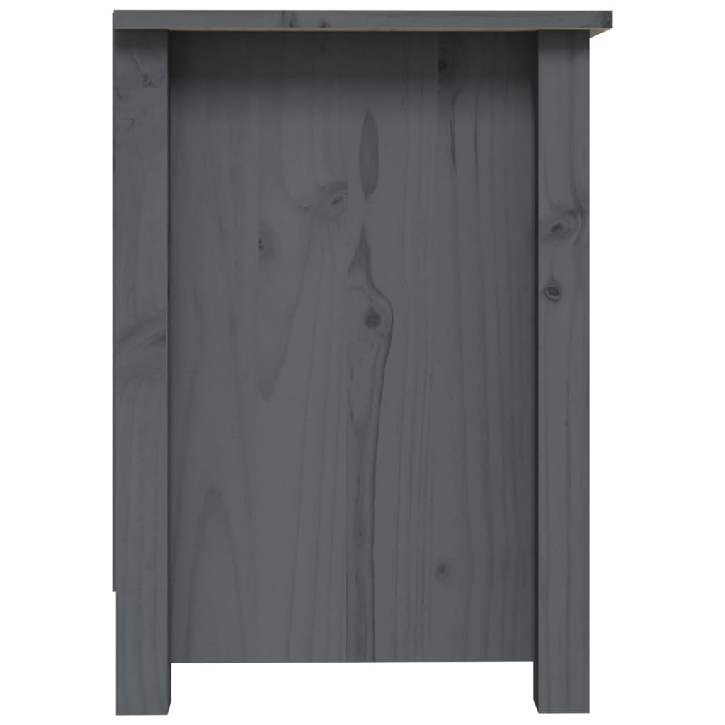 Tv-Meubel 70X36,5X52 Cm Massief Grenenhout Grijs