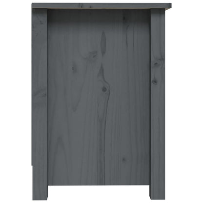 Tv-Meubel 70X36,5X52 Cm Massief Grenenhout Grijs