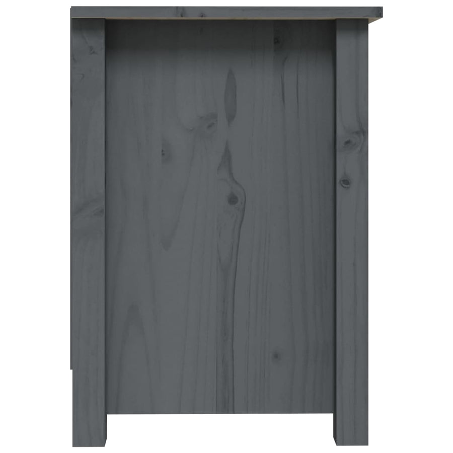 Tv-Meubel 70X36,5X52 Cm Massief Grenenhout Grijs