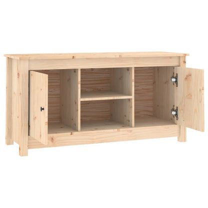Tv-Meubel 03X36,5X52 Cm Massief Grenenhout Naturel