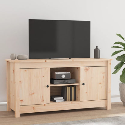 Tv-Meubel 03X36,5X52 Cm Massief Grenenhout Naturel