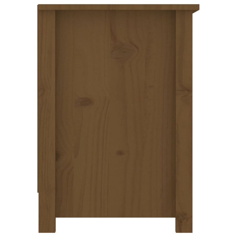 Tv-Meubel 03X36,5X52 Cm Massief Grenenhout Honingbruin