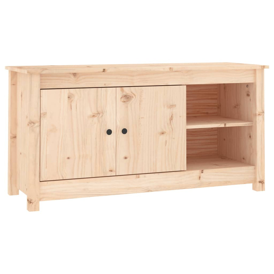 Tv-Meubel 03X36,5X52 Cm Massief Grenenhout Naturel