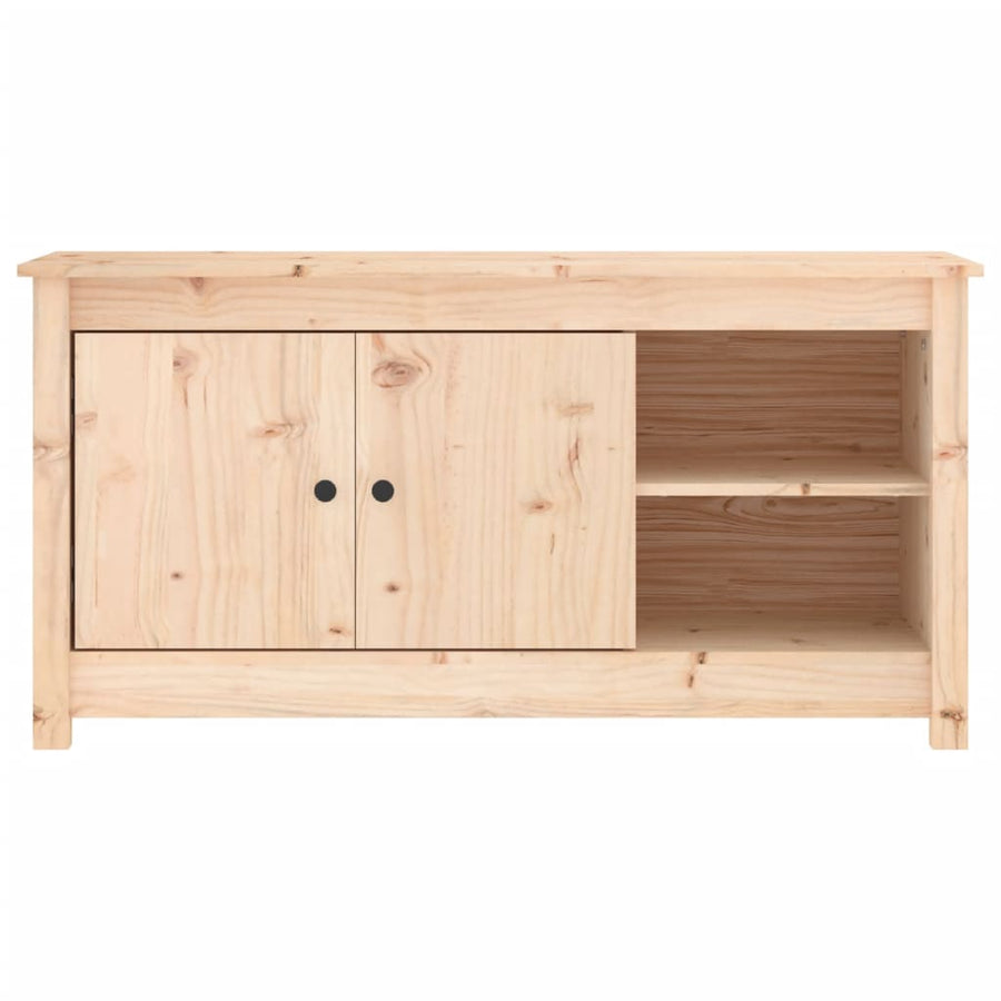 Tv-Meubel 03X36,5X52 Cm Massief Grenenhout Naturel