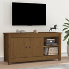 TV cabinet 103x36.5x52 cm solid pine honey brown