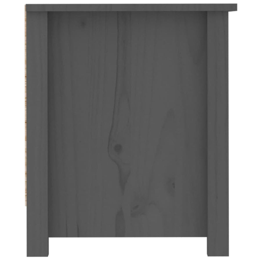 Schoenenkast 110X38X45,5 Cm Massief Grenenhout Grijs